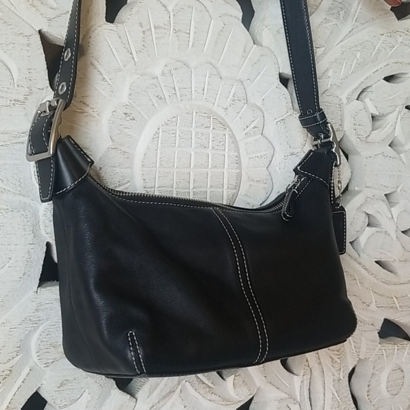Coach Leather Black Hobo Purse - Picture 10 of 14
